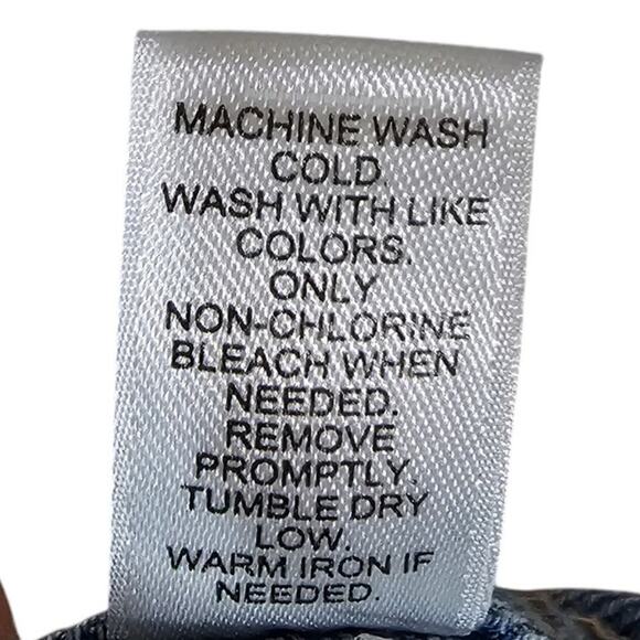 1946 Denim Floral Embroidered Jeans Lt Medium Wash Size 10 - Picture 5 of 5